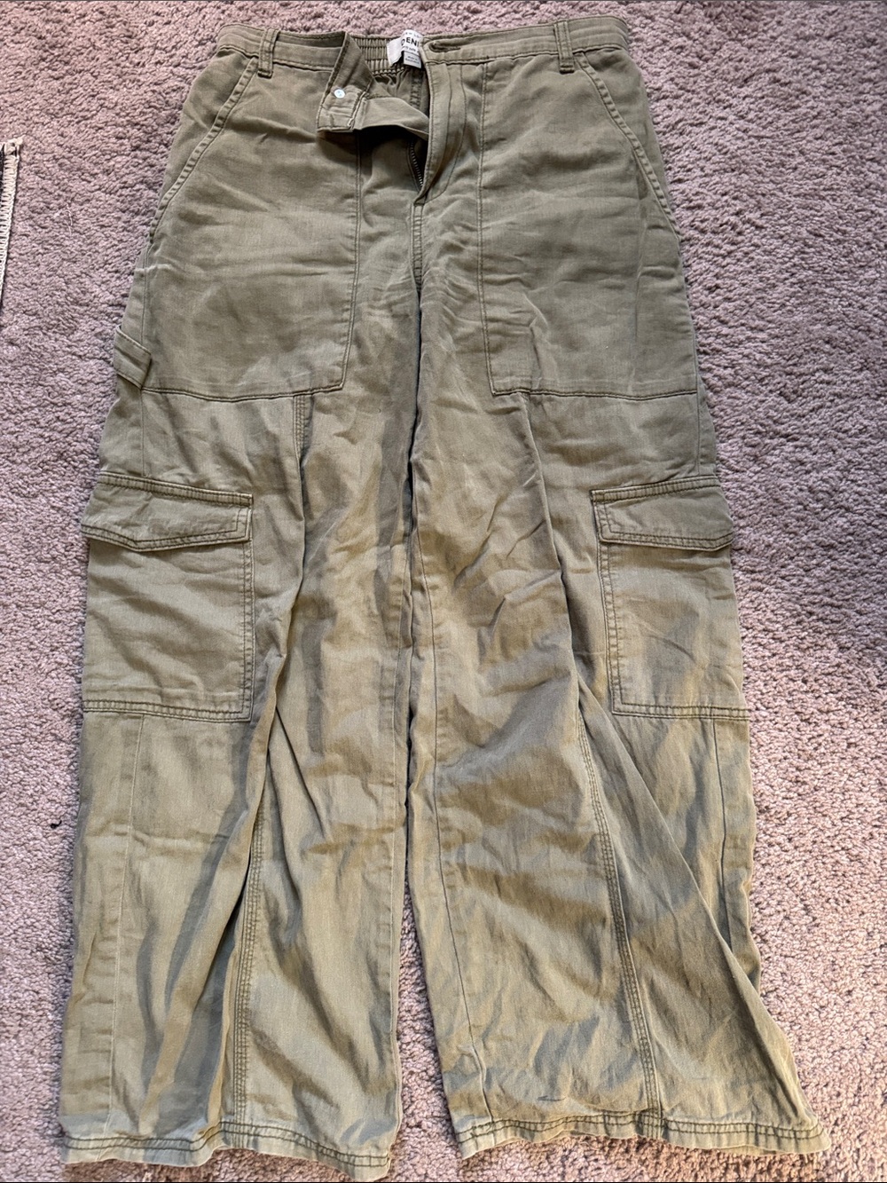 New Look Olive Cargo Trousers